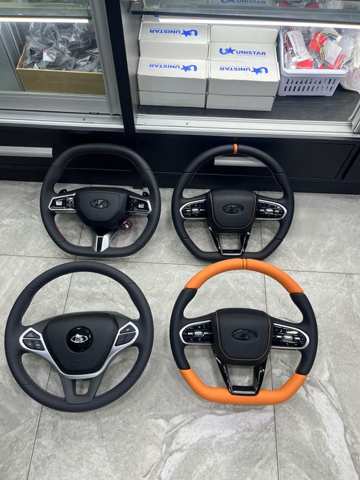 Руль на ВАЗ и Лада автомобили стиле АМГ Ауди КИА