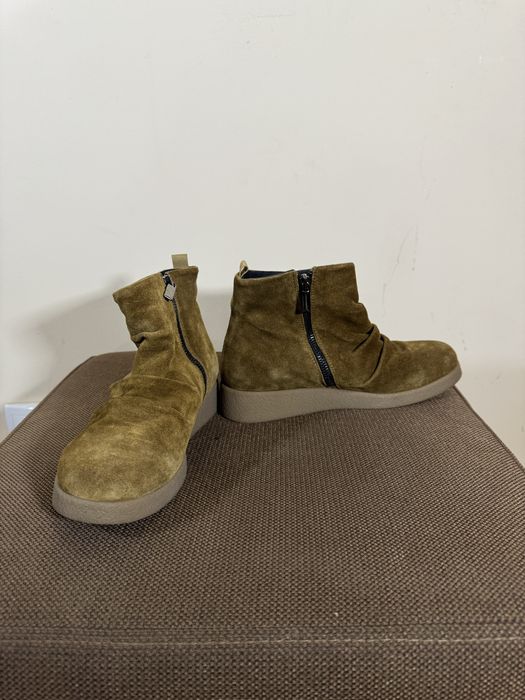 Ghete de catifea kaki marimea 38 de dama