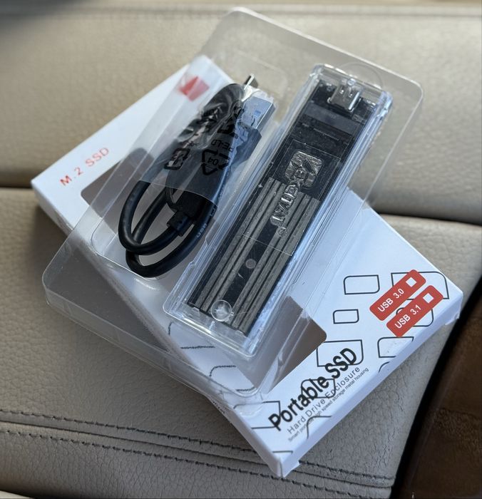Cutie SSD/Rack Portabil M2/Plug&Play/Transparent-Nou