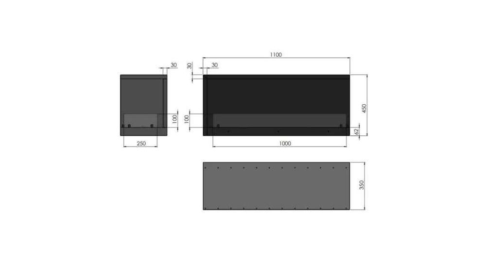 Semineu cu bioetanol Infire Inside P1100.2