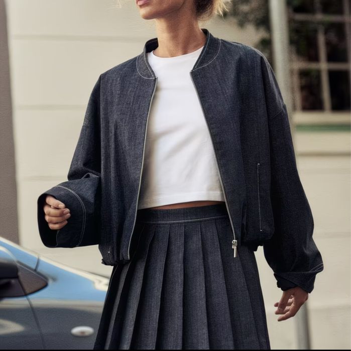 Бомбер джинсовый Zara