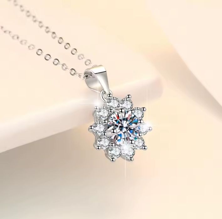 Set colier cu pandantiv+ cercei cu șurub și inel reglabil din argint s