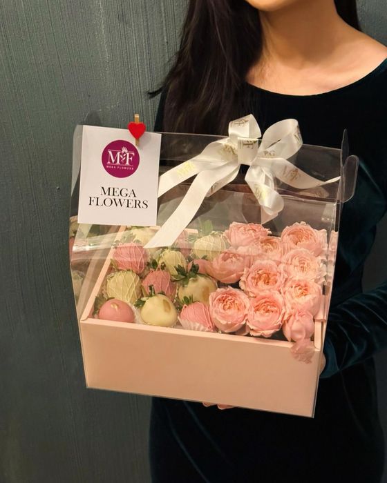 букет клубника в шоколаде