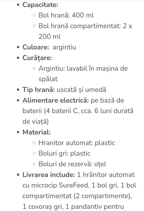 Automat de hrană pisici