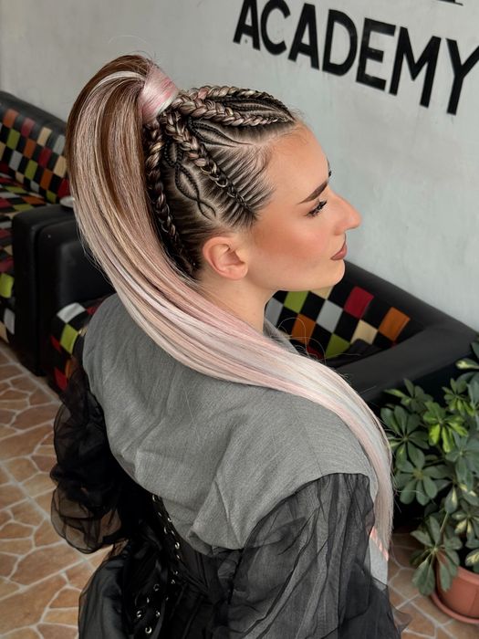 Impletituri cu extensii cornrows , codite afro @isbraider