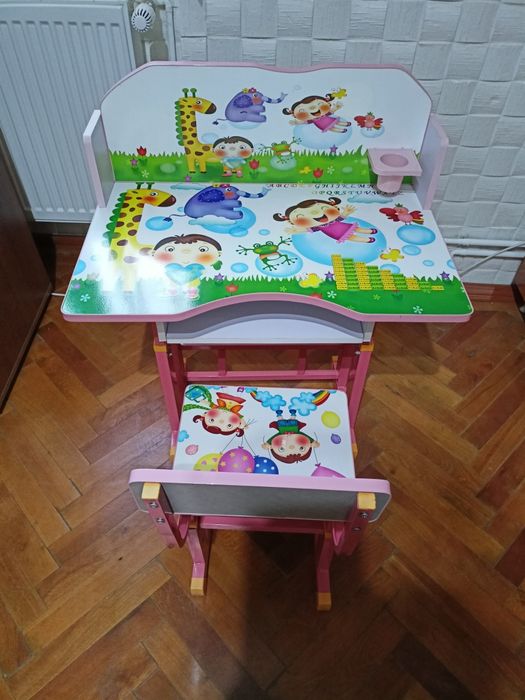 Birou interactiv cu scăunel,copii