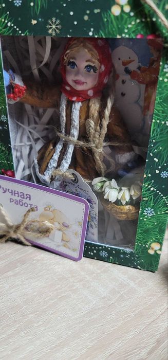 Ватная игрушка на елку