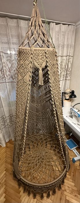 Качеля гамак макроме