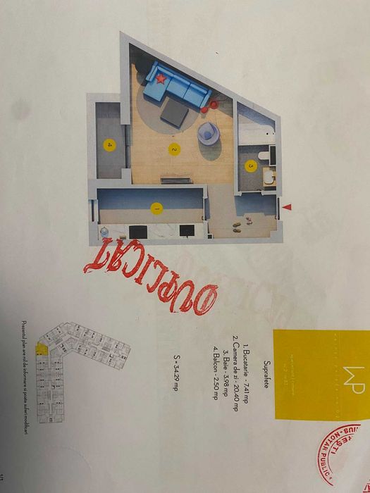 Garsoniera 34 m.p complex Weiner Palada-loc parcare privat, mobilat
