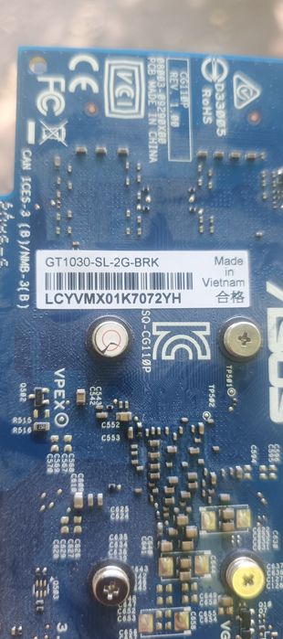 Видеокарта gt1030 2 gb