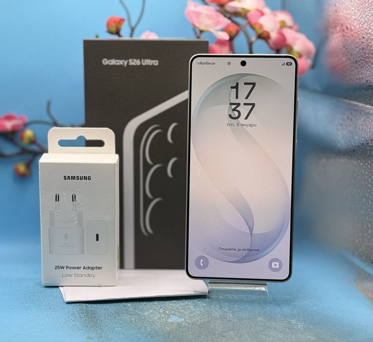 ГАРАНЦИОНЕН!!! Samsung Galaxy S26 Ultra, 12GB RAM, 256GB, 5G, White
