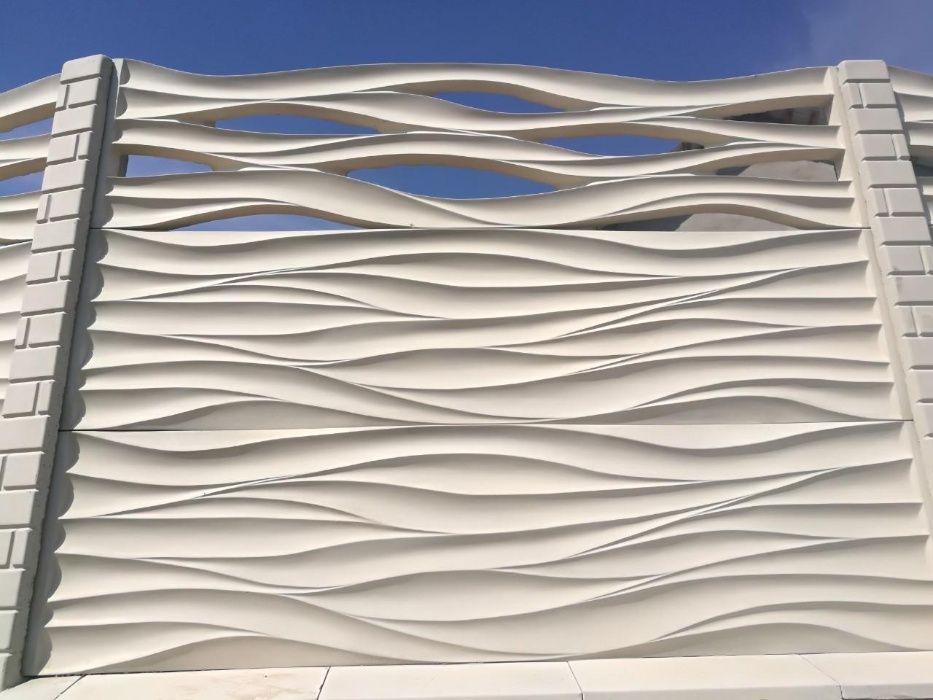 Gard din beton armat cu FATA DUBLA/placi prefabricate Bucuresti