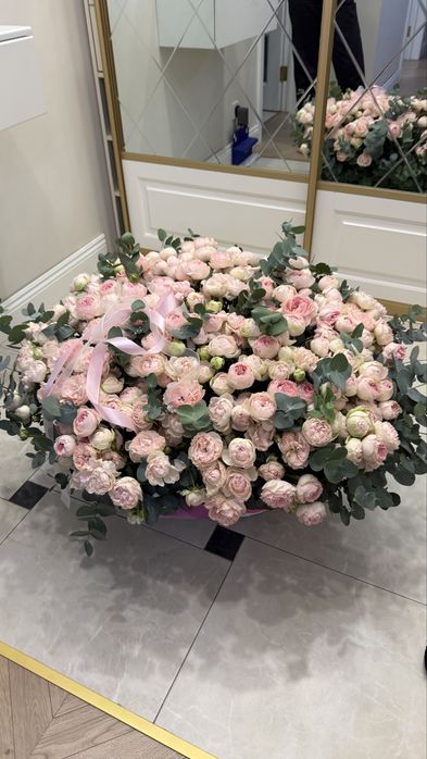 цветы корзина свежая