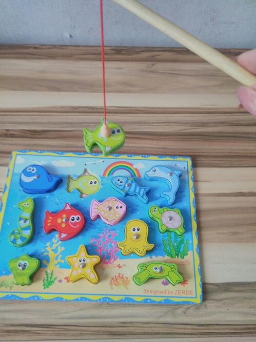 Рыбалка деревянная детская