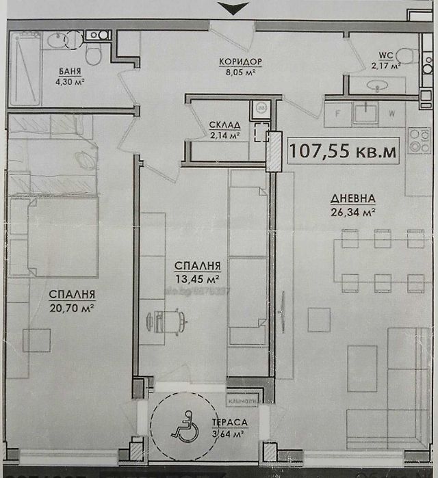 Продава се Тристаен апартамент в Бургас, Изгрев - 108 кв.м за 1692 €/кв.м - Снимка #1