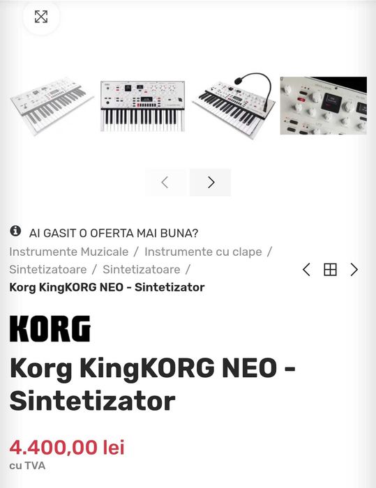 Sitetizator KingKORG Neo NOU