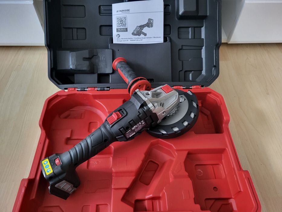 Нов Акумулаторен Безчетков Ъглошлайф Parkside Performance скорости