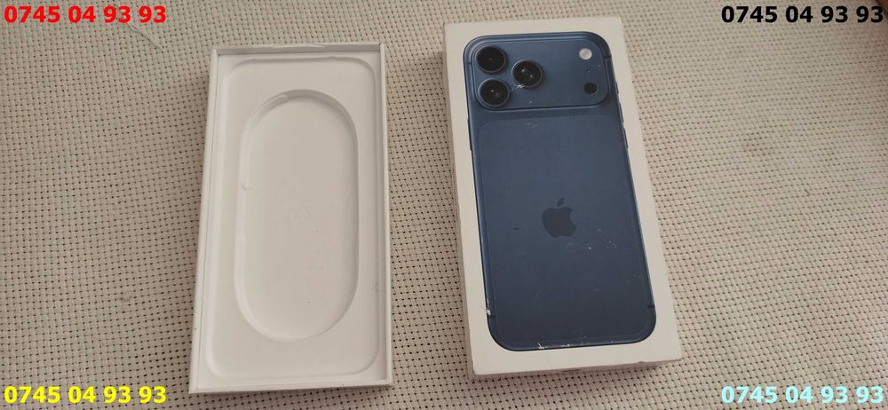 cutie ambalaj IPHONE 17 PRO max deep blue 512gb