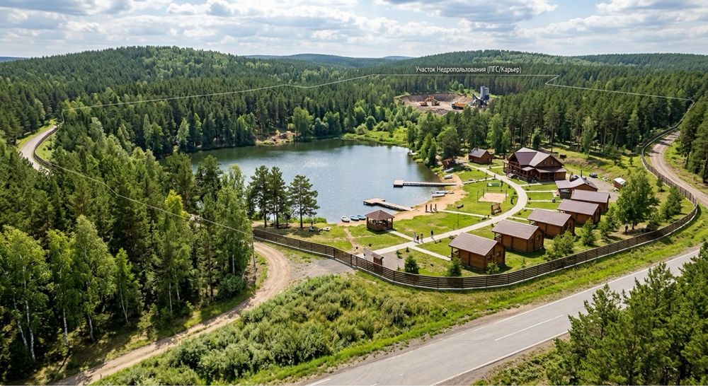 Земельный участок в лесу
