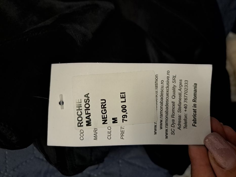 Rochie ocazie culoare neagră Ramona Badescu -  mărime M