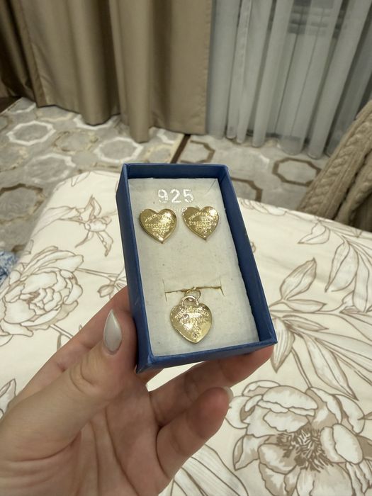 Комплект серьги и браслет