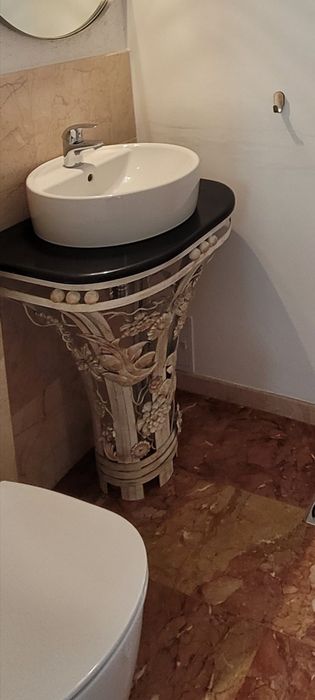 Suport chiuvetă/Măsuță hol intrarea, art deco, fier forjat