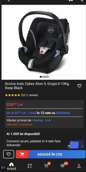 Vând obiecte pentru bebeluși