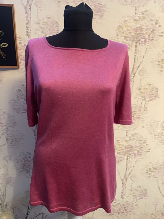 Tricou dama elegant din matase + lana Lecomte marimea XL