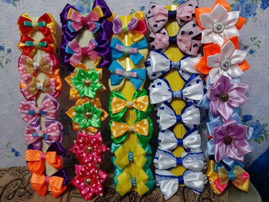 Резиночки бантики. Ручная работа