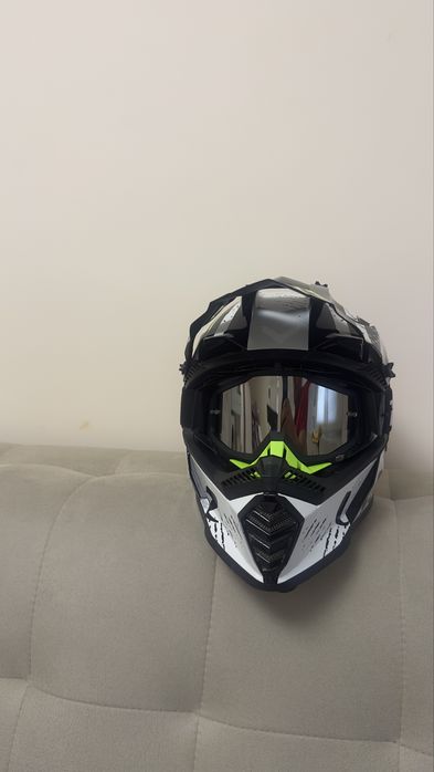 Ендуро / Крос каска LS2 MX437 Fast + Очила 100% Racecraft