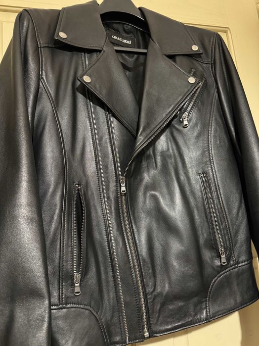 Кожено яке от висококачествена агнешка кожа размер S/M (48).