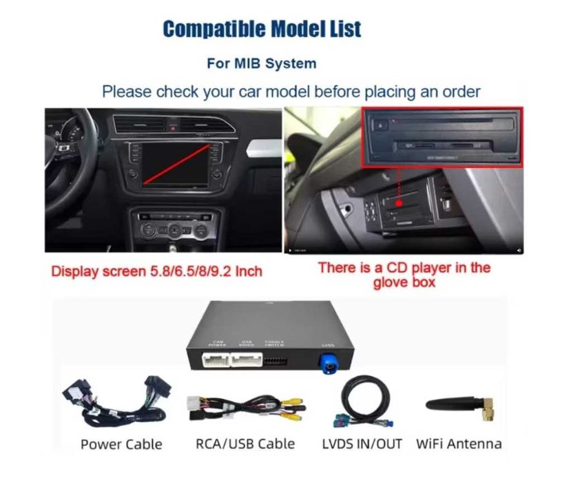 Module Carplay BMW NBT, Volkswagen, Skoda, Seat