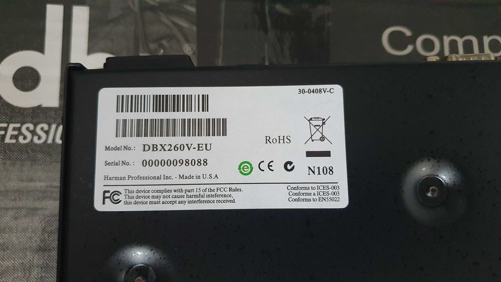 DBX Driverack 260 Made in USA, crossover чисто нов.