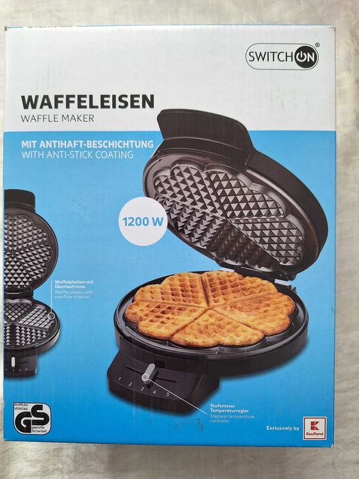 Aparat electric pentru facut 5 vafe putere 1200 W, Model SWITCH ON