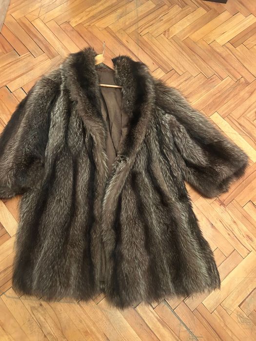 Палта от естествен косьм,Енот и лисица..Италия,размер M-L