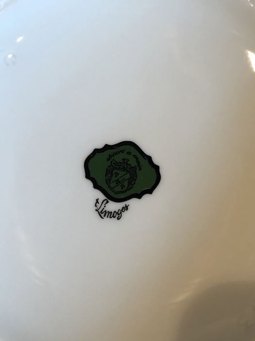 Голям френски порцеланов терин Лимож Франция  и супник