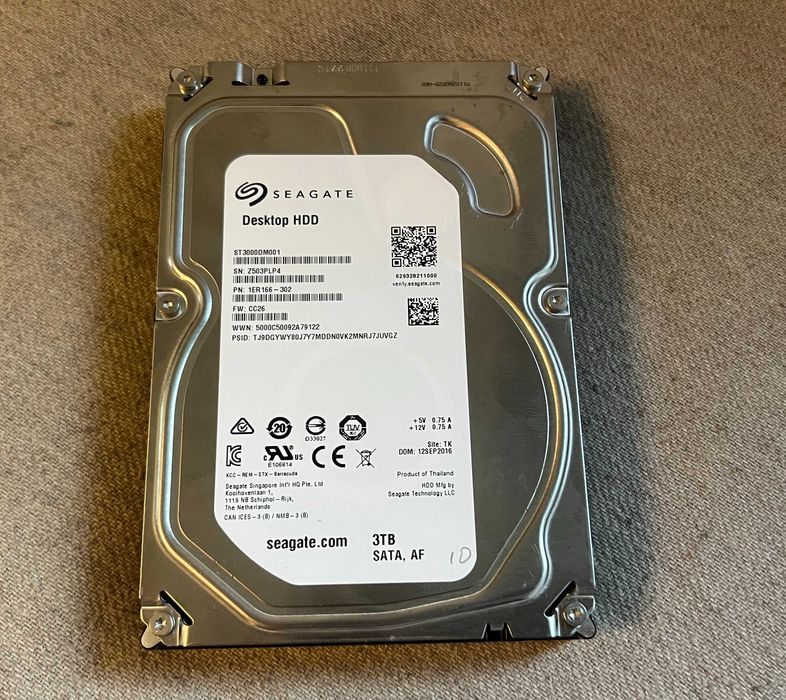 Hard disk 3TB Seagate Barracuda ST3000DM001 SATA 7200rpm testat