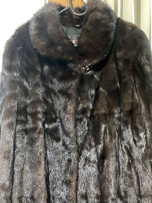 Женская норка шуба
