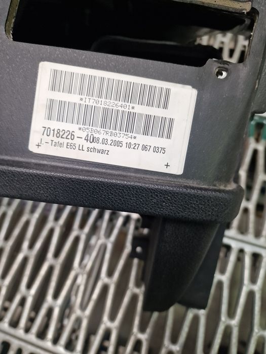 Plansa bord europa volan stanga bmw seria 7 e65 e66 lci facelift