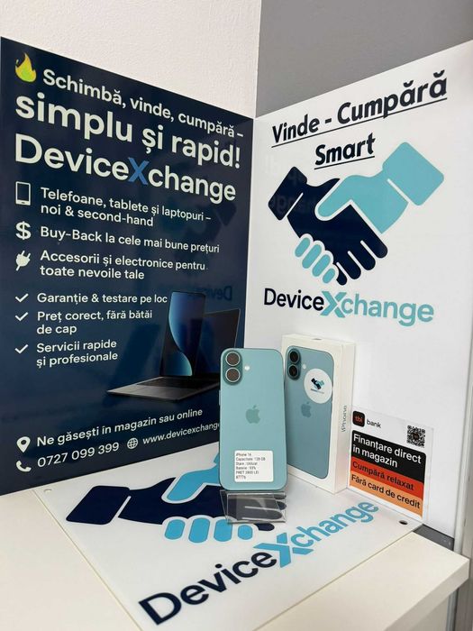 iPhone 16 Verde 128 GB  93% Sh * Garantie *Buy Back * deviceXchange