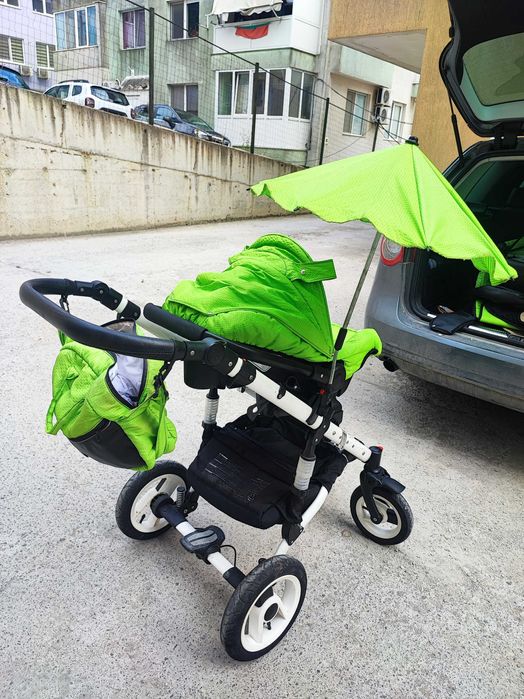 Бебешка количка Adbor Zarra 3in1 зелена