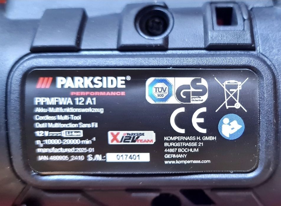 Парксайд 12v  Мултитул осцилатор Зеге Трион с батерии Саблен трион