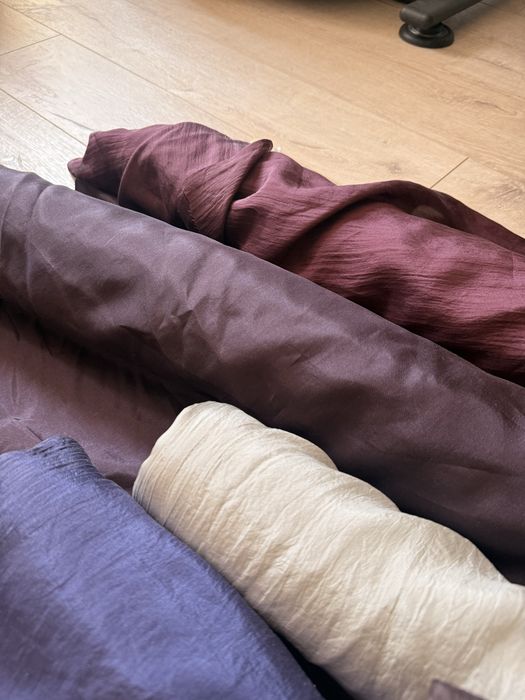 Matase naturala, stofe in carouri, materiale textile de vanzare