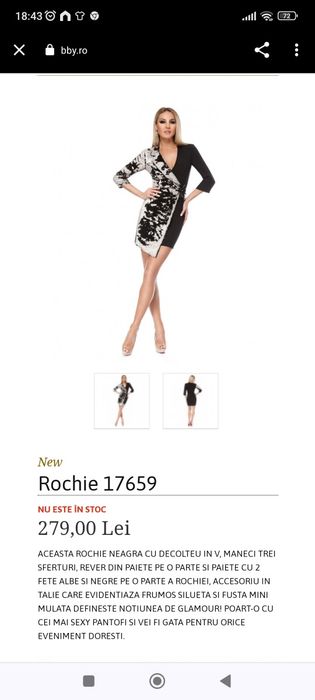 Rochie Bby cu paiete