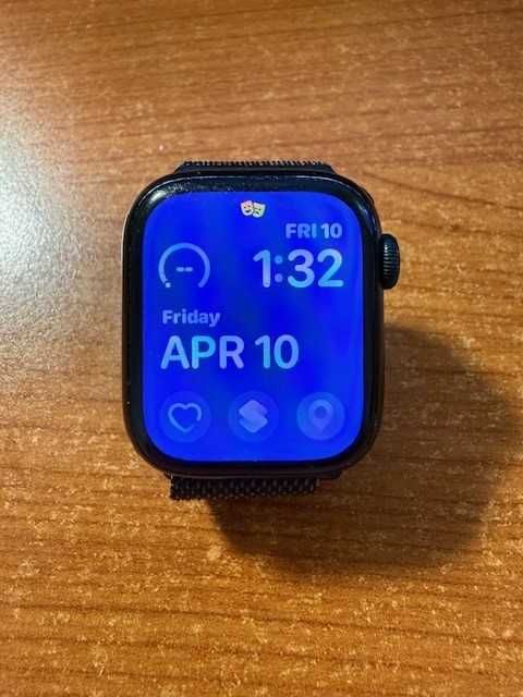 Смарт часовник Apple Watch 9, 41 мм, Midnight Aluminium Case, Midnight Sport Lo