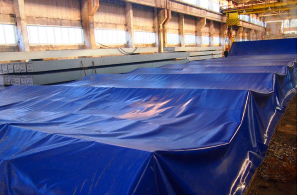 Продается тент укрывной синии