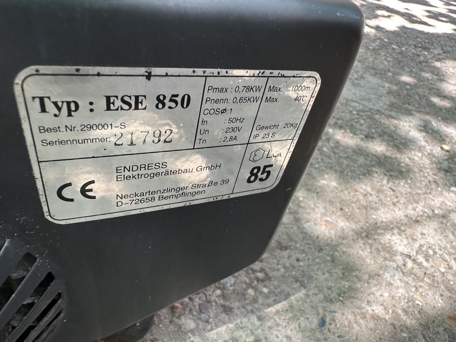 Camping generator  ENDRESS ESE850