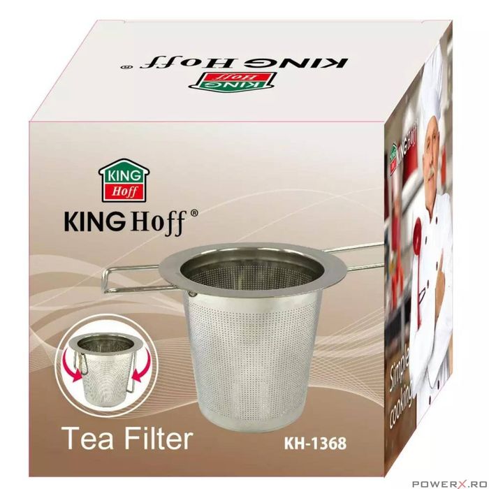 Infuzor ceai, filtru, din inox 7,4 cm, Kinghoff