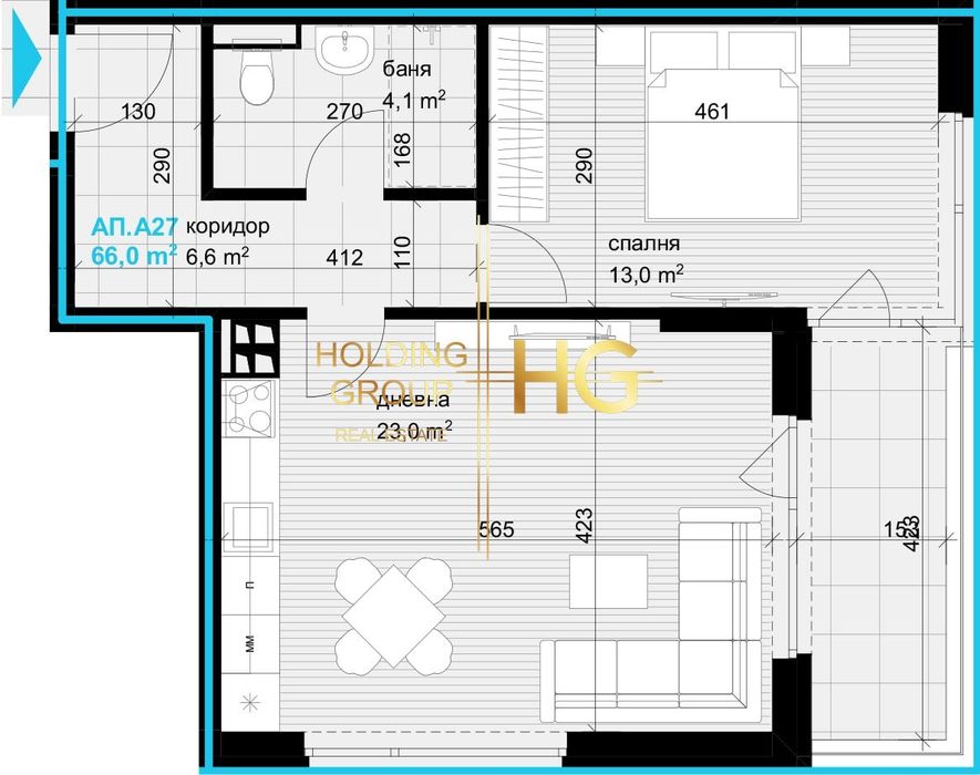 2-стаен в Варна-Аспарухово площ 76 цена 98000