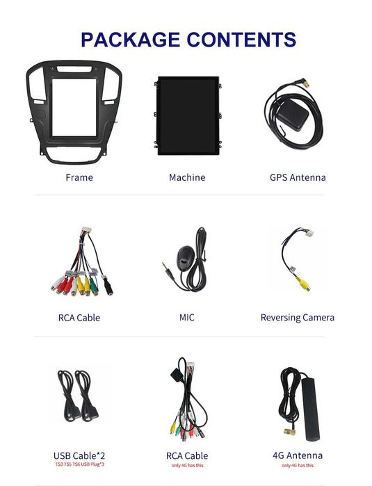 Navigatie Android TESLA Opel Insignia 2008-2013 1/6 Gb  Waze CarPlay
